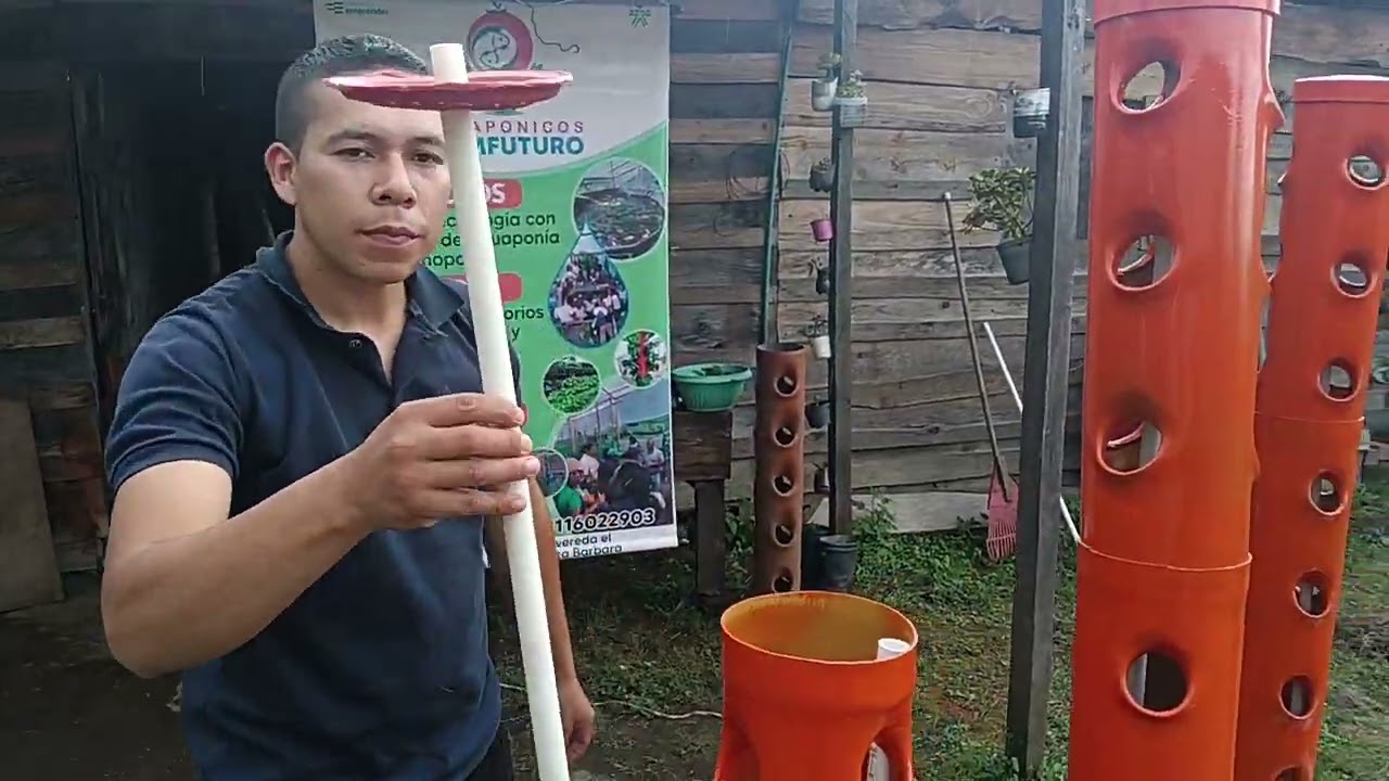 Módulos verticales armables para trabajar acuaponia hidroponia aeroponia organoponia 