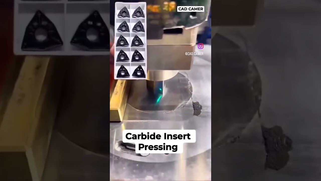 CARBIDE INSERT PRESSING #cnc #turninginsert #shorts #youtubeshorts #ytshorts #cnclathe #lathe #turn