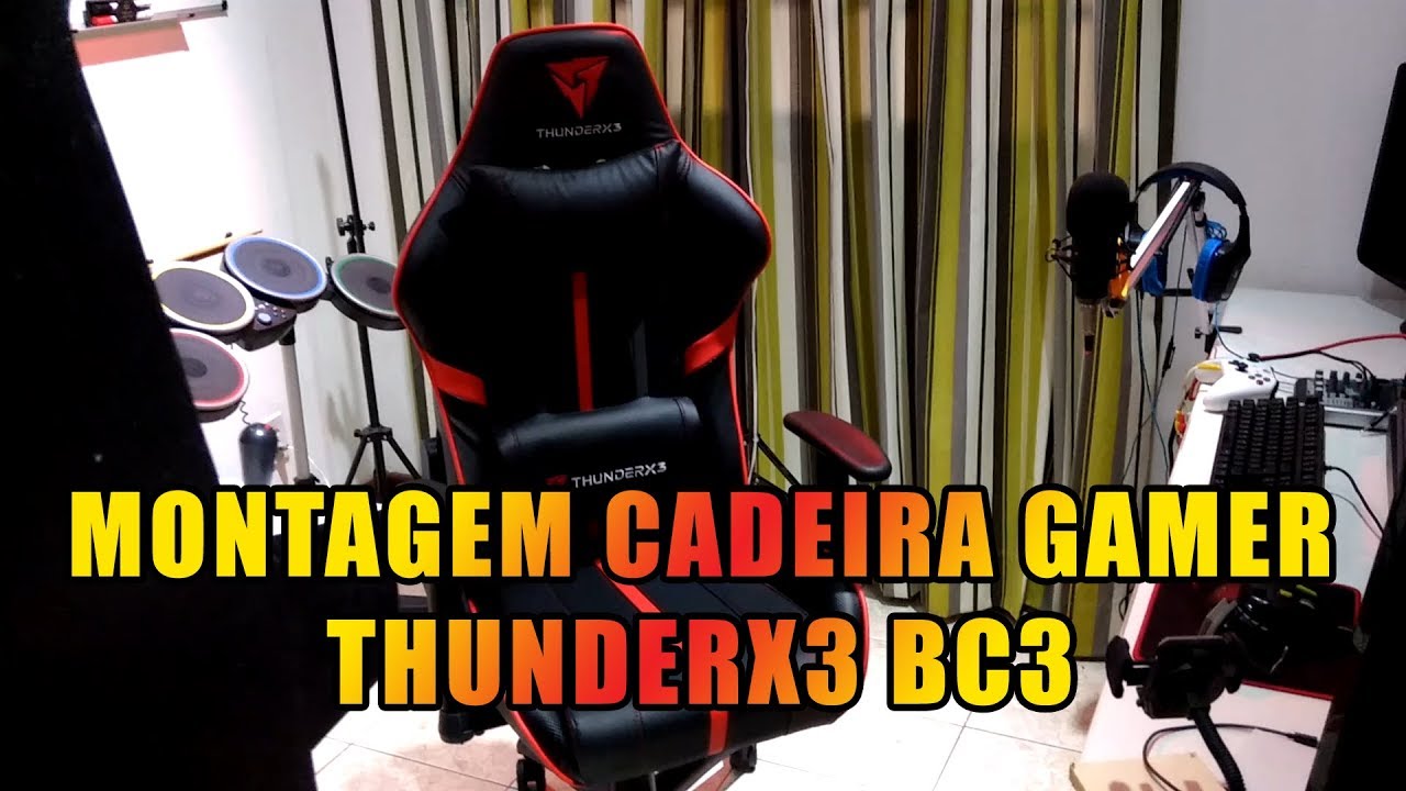 Montagem Cadeira Gamer ThunderX3 BC3