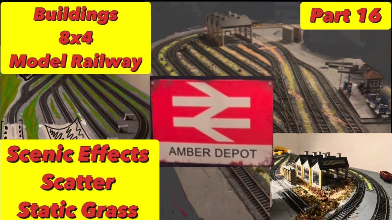 Building a 8x4 Model Railway - Scenic Effects,Scatter,Static Grass (Part 16)