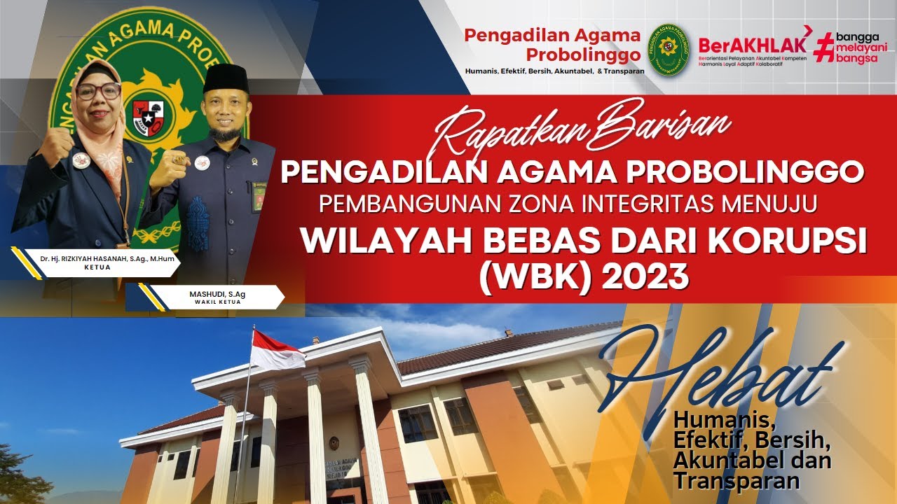 🇮🇩 PROFIL PEMBANGUNAN ZONA INTEGRITAS PA PROBOLINGGO 2023