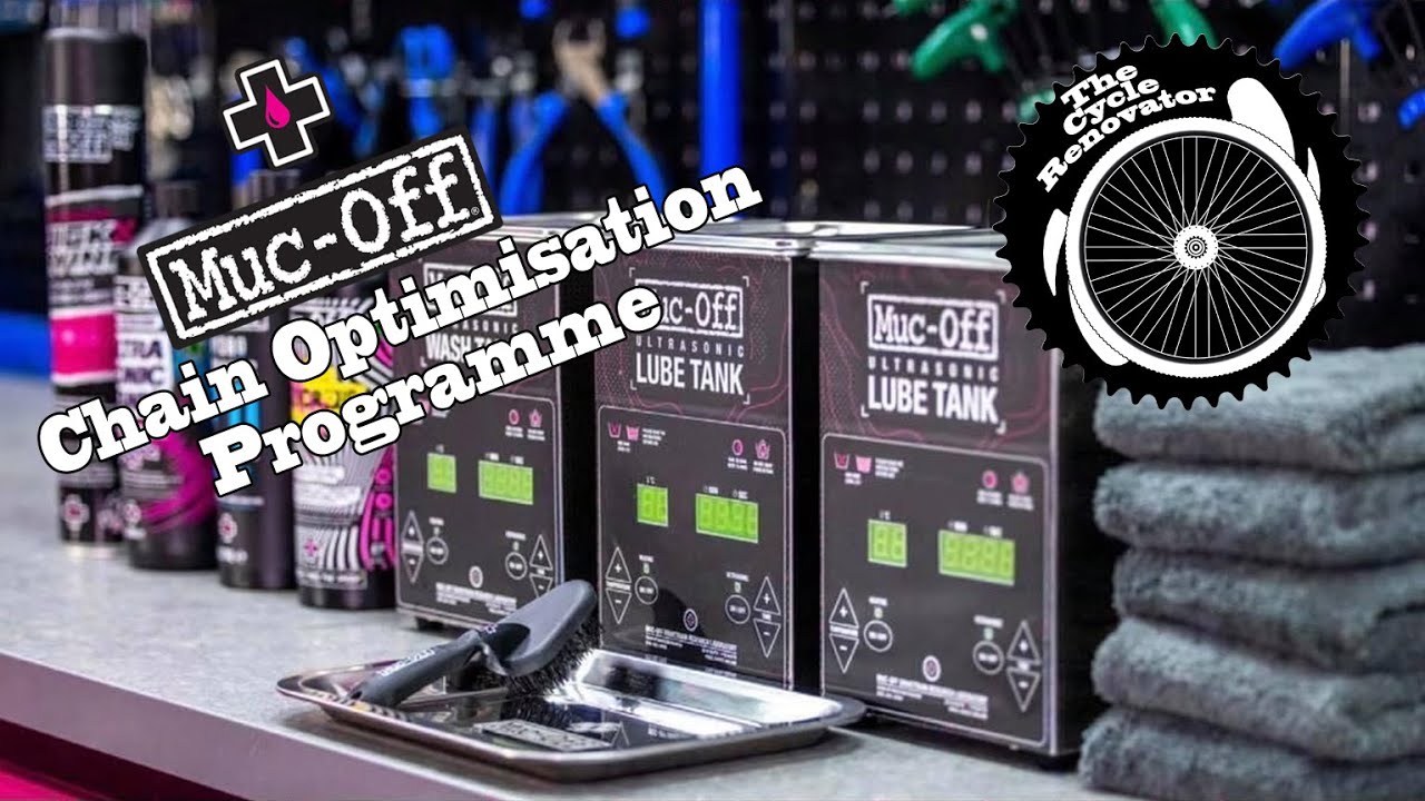 Muc Off Chain Optimisation Programme ultrasonic chain clean and lube- THE CYCLE RENOVATOR