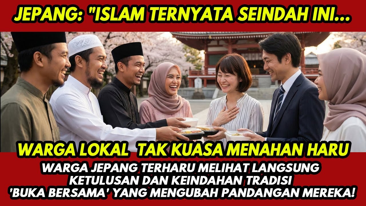 DIKIRA MENYIKSA DIRI,TERNYATA. Reaksi Warga Jepang Lihat Muslim Indonesia Buka Puasa Bikin nangis!