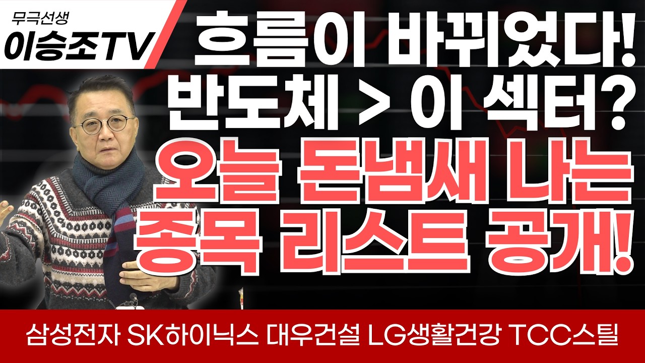 4/10(금) 투자전략) 오늘 오후 반드시 체크할 종목 리스트 !!!반도체 다음은 이 섹터?  feat. 삼성전자 SK하이닉스 대우건설 LG생활건강 TCC스틸