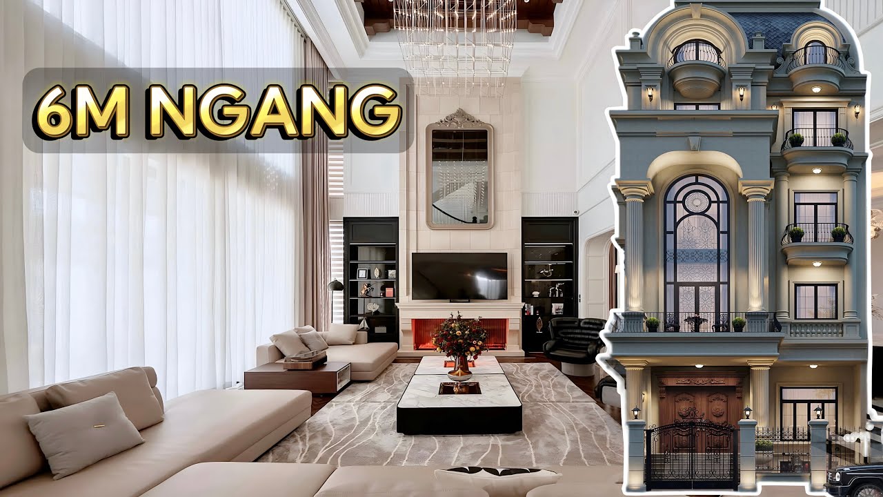 NGANG 6M Hiếm Căn Có Thang Máy Tại Gò Vấp | Tận Hưởng Nhà Đẹp Có Thiết Kế Chuẩn Châu Âu Tông Trắng