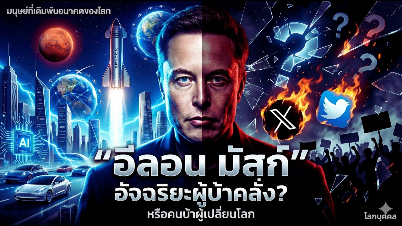 อีลอน มัสก์ : อัจฉริยะผู้บ้าคลั่ง หรือคนบ้าผู้เปลี่ยนโลก? | โลกบุคคล