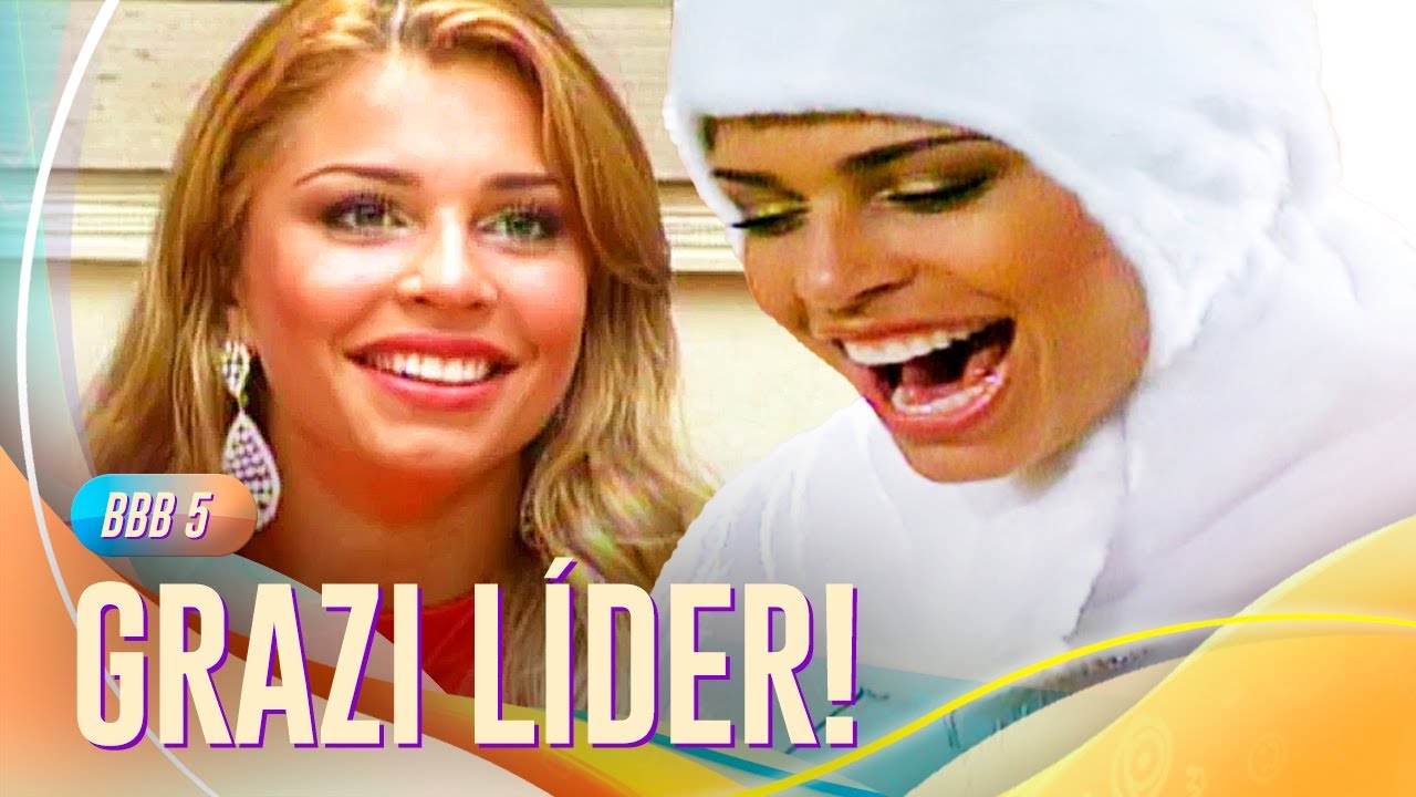 GRAZI MASSAFERA CONQUISTA SUA PRIMEIRA LIDERANÇA NO BBB 5 👑 | BIG BROTHER BRASIL