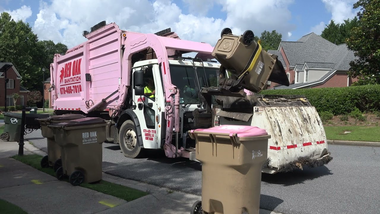Red Oak Sanitation - Mack LR Heil Front Loader with Curotto Can