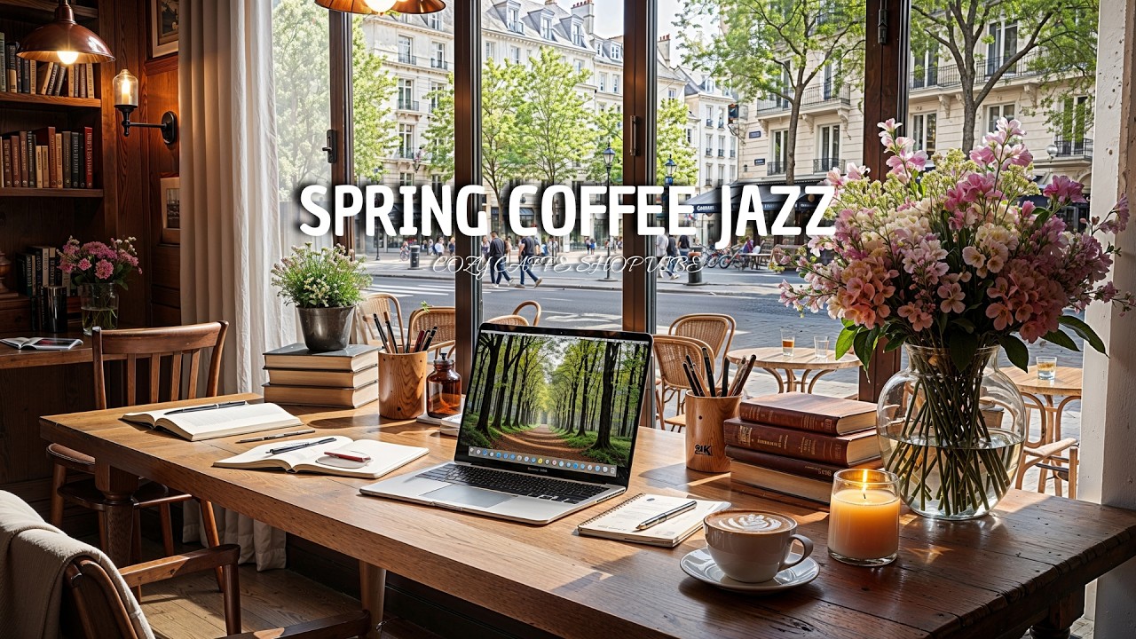 Relaxing Coffee Shop Ambience ☕ Smooth Jazz Cafe Music for Study, Work & Focus