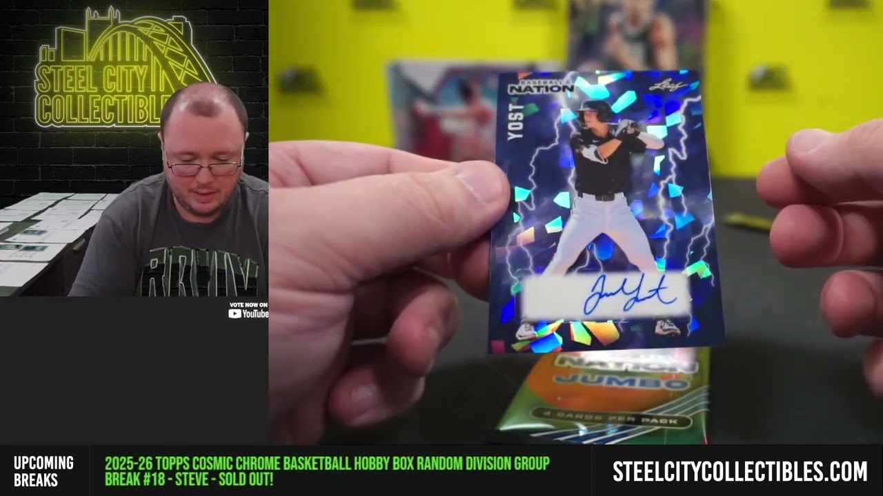 2026 Leaf Baseball Nation Hobby Jumbo Box Random Pack Group Break #2 - Steve