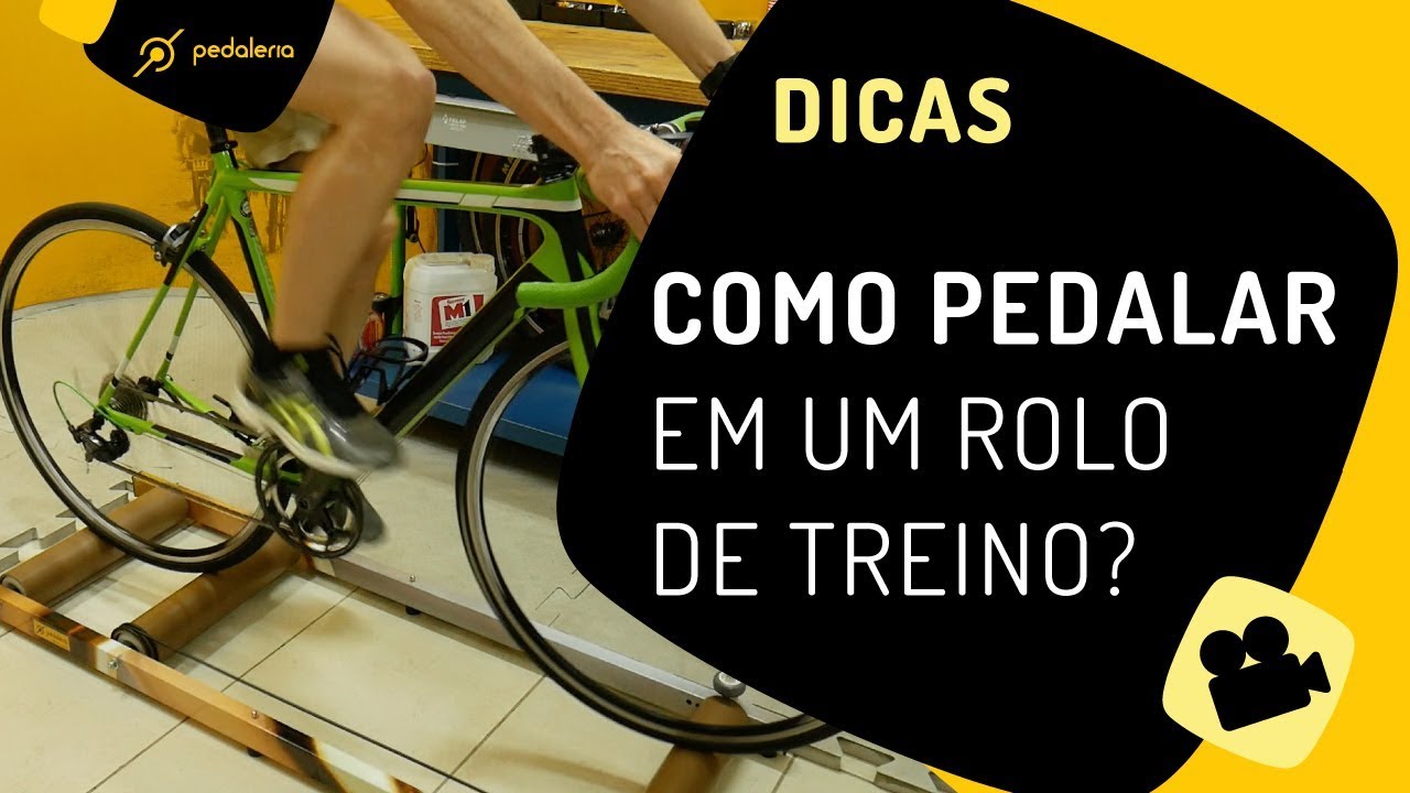 Como pedalar em um rolo de treino. Pedaleria