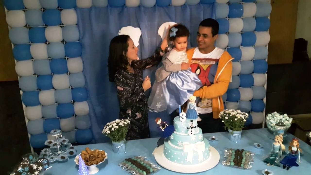 Parabéns da Alice - 3 Anos (Frozen)