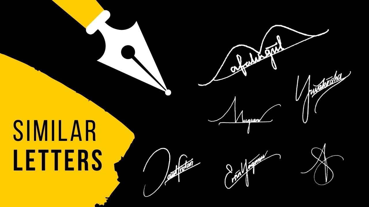 Create Your Custom Signature with My Methods | Similar Letters #1