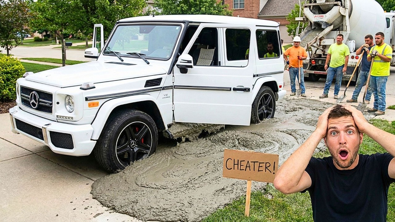 Restoring a Brand New G-Wagon Filled with WET CEMENT! (Angry Ex-Girlfriend Prank)