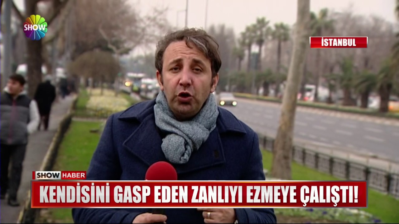 Kendisini gasp eden zanlıyı ezmeye çalıştı!