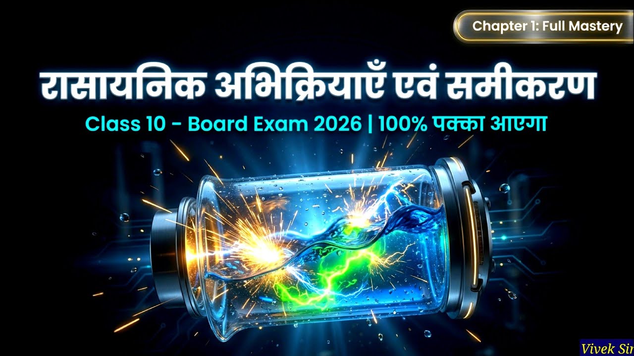 रासायनिक अभिक्रिया एवं समीकरण | Class 10 Science | Most Important Questions