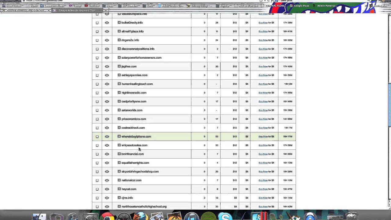 Salvage Domains from the GoDaddy Auctions Bargain Bin