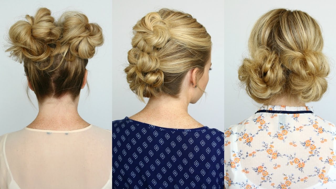 5 Summer Mini Bun Hairstyles | Missy Sue