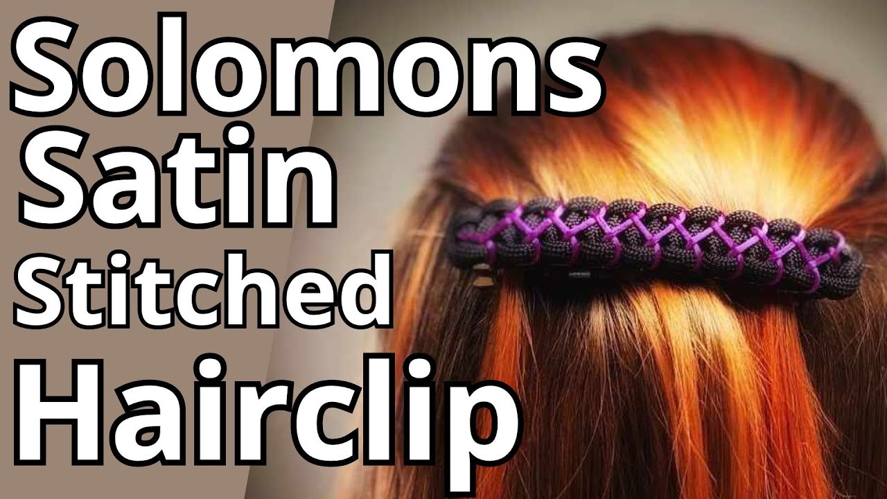 MAKE IT POP! Tutorial: Stitched Paracord Hairclip