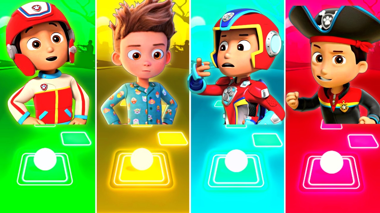 PAW Patrol - Ryder vs Ryder vs Ryder vs Ryder | Tiles Hop EDM Rush