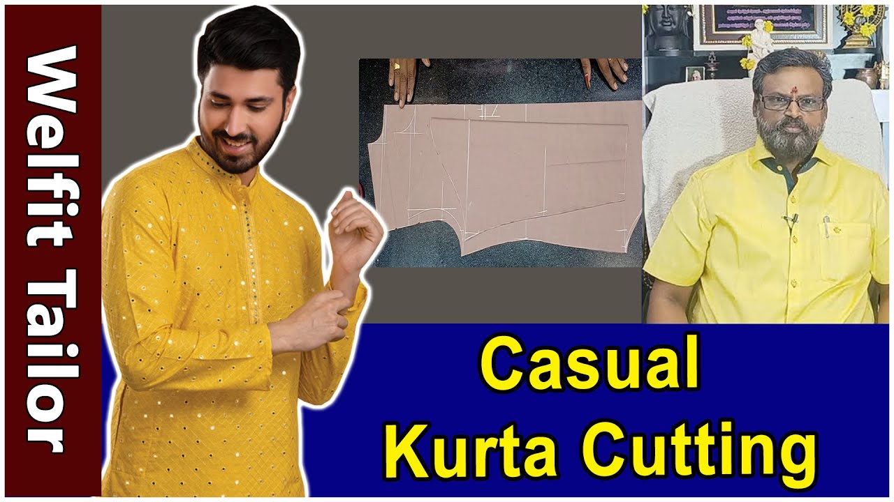 Casual Kurta Cutting Detailly Explain in Tamil | Tailoring in Tamil | Tailoring Tips | Welfit Tailor