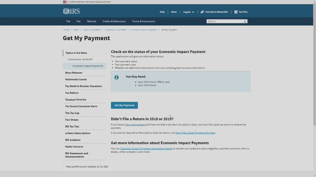 Track Your IRS Stimulus With This Website