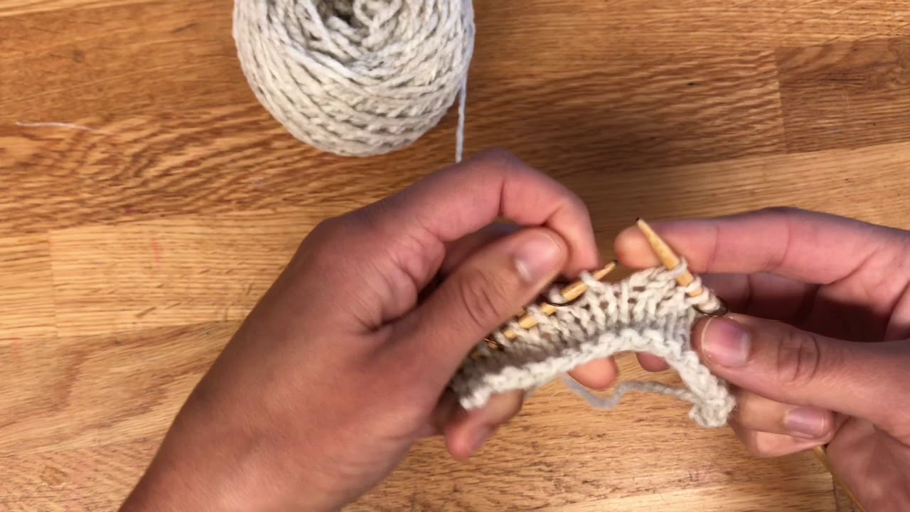Inv-L invisible Lift Increase To The left Knitting tutorial