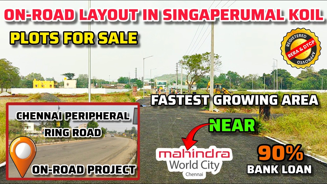 CPRR On-Road Gated Community Layout in Singaperumal koil | land for sale in Singaperumal koil