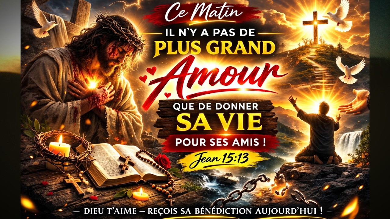 Prière du Matin Pendant le Carême | Il N’y a Pas de Plus Grand Amour (Jean 15:13)