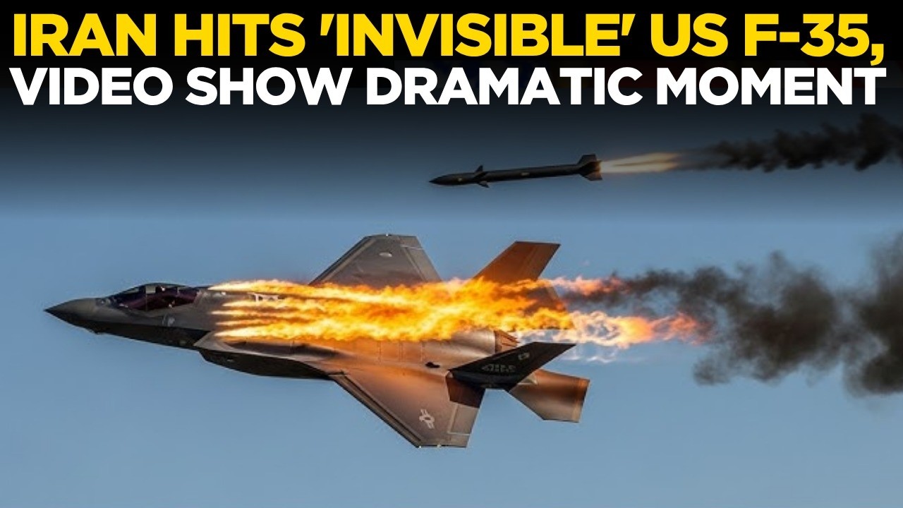 LIVE: F-35 Hit In Iran Sky- Dramatic Footage Sparks Shock, Raises Questions Over US Air Superiority