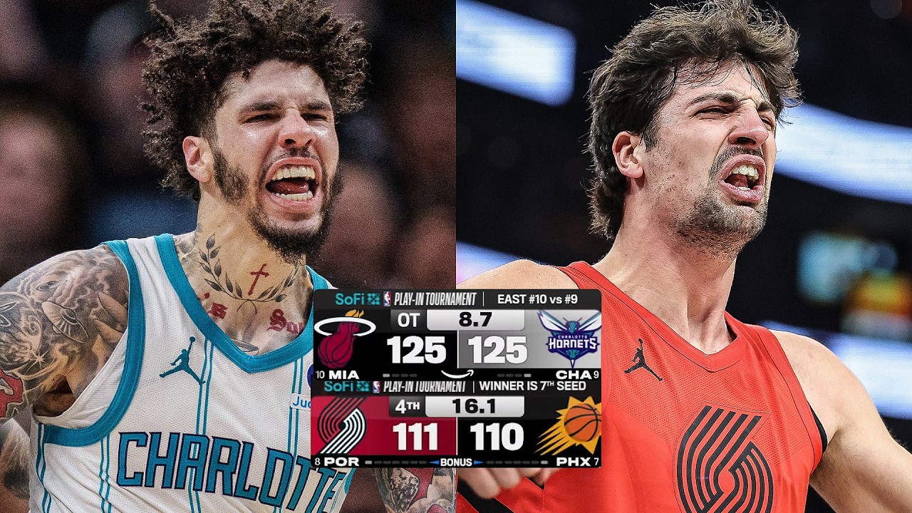 2 THRILLING ENDINGS From Night 1 of the SoFi Play-In Tournament | April 14, 2026