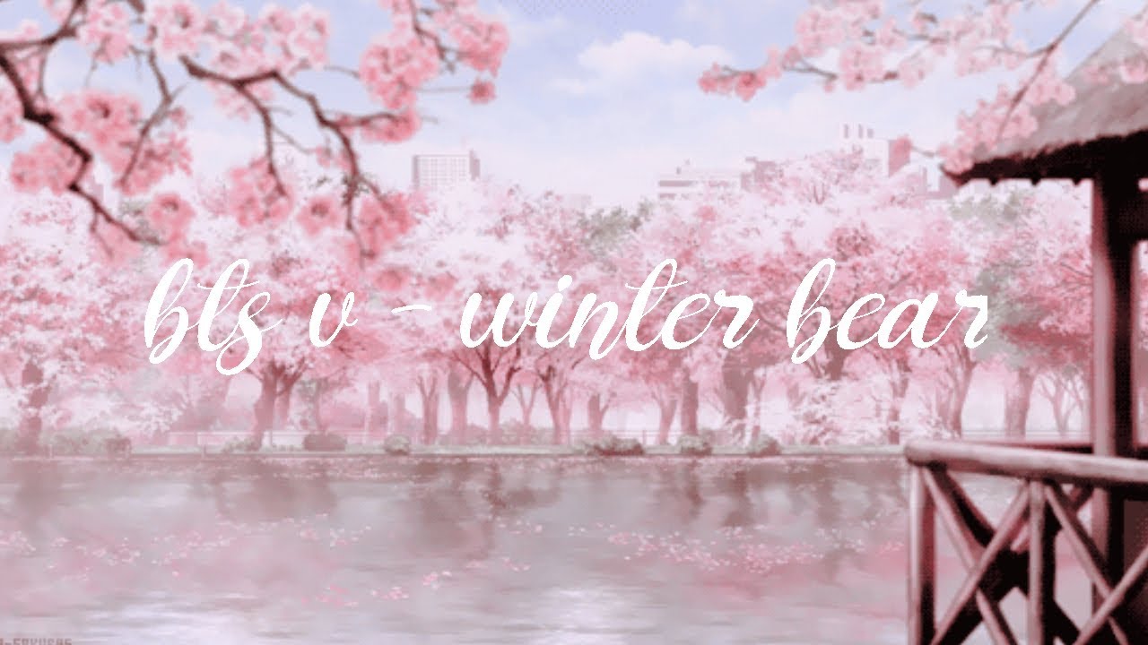 BTS V - "winter bear" but you're in a seoul garden taking pictures with taehyung