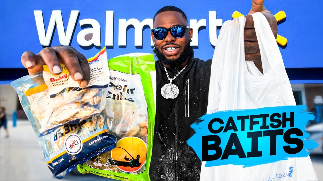 Walmart Catfish Baits Challenge (Bank Fishing)