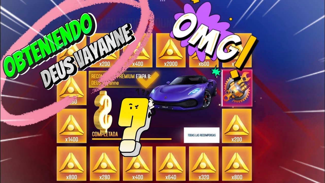 DEUS Vayanne,🤯😁🙌RANK 1862 💪🤑 OBTENIENDO NUEVO AUTO ✨(CARRERA AL TESORO)✨