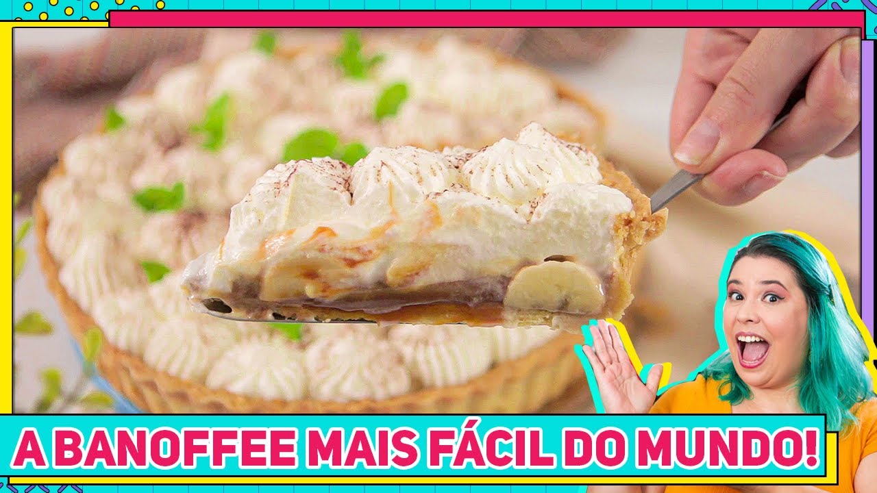 A BANOFFE MAIS FÁCIL DO MUNDO! Receita da Torta mais desejada do Brasil | Banoffe de Banana | RM728