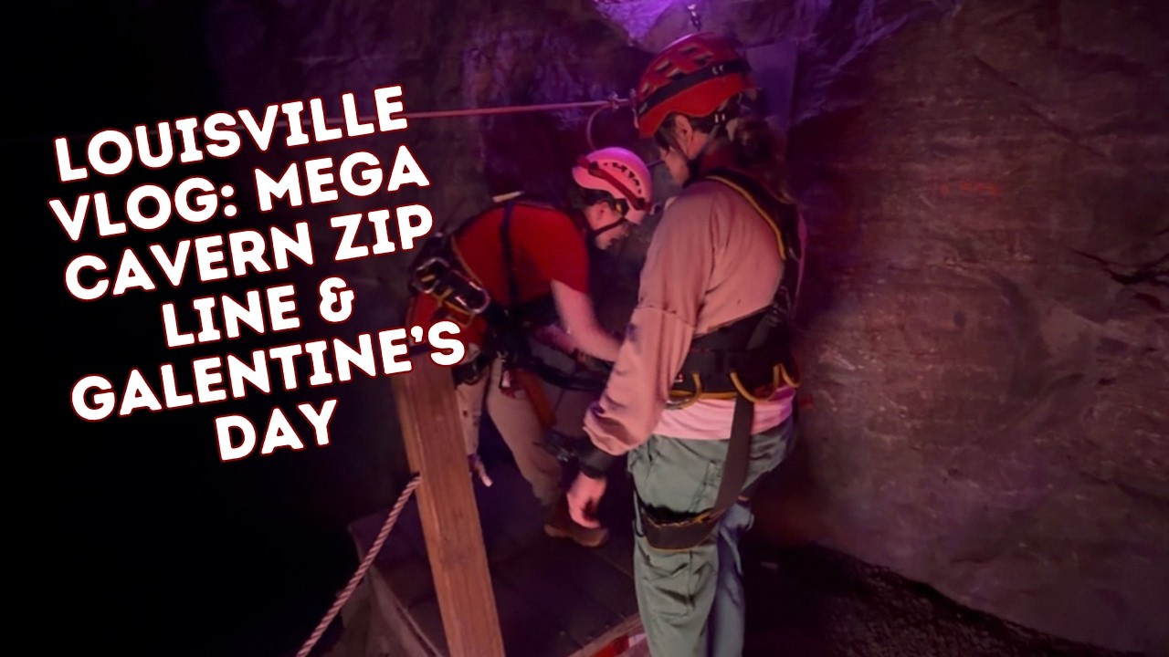 Ziplining UNDERGROUND?! | Louisville Mega Cavern Galentine’s Vlog