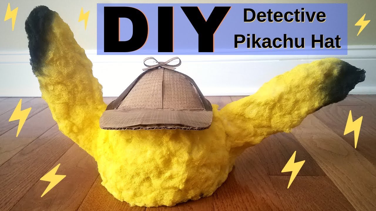 How to Make a Detective Pikachu Hat | Cardboard DIY