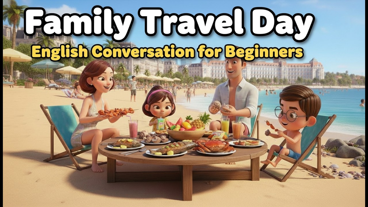 Family Travel Day | English Conversation for Beginners