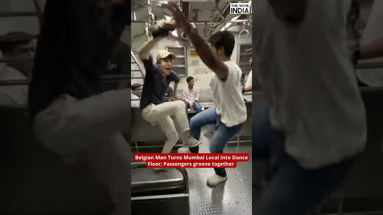 Belgian man turns Mumbai local into dance floor 
