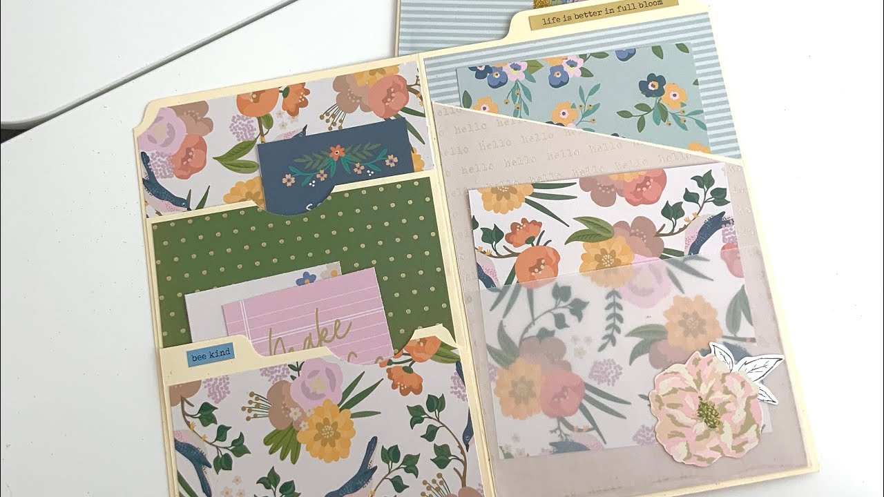 File Folder Folio Album Tutorial Easy Weekend Journaling Project! 💕