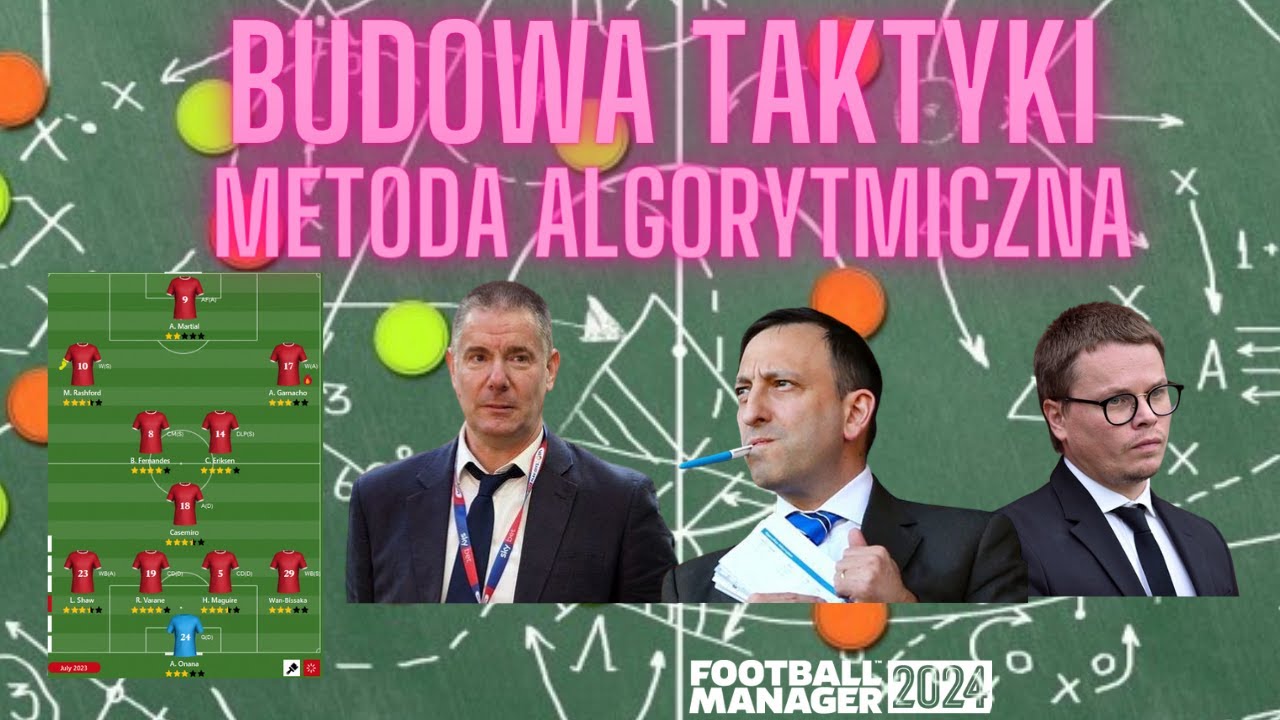 Budowa taktyki metodą algorytmiczną. Football Manager.