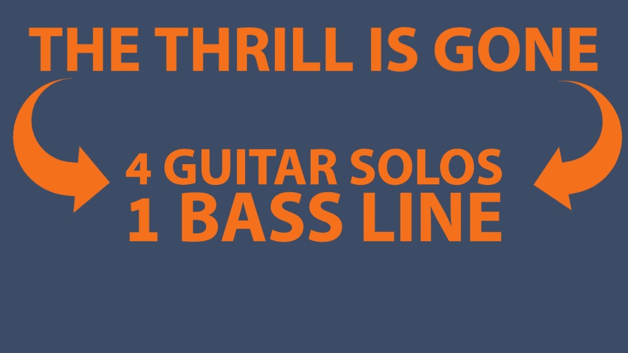 Thrill Is Gone Live Bass Line Cover [Crossroads 2010 Version] (No.134)