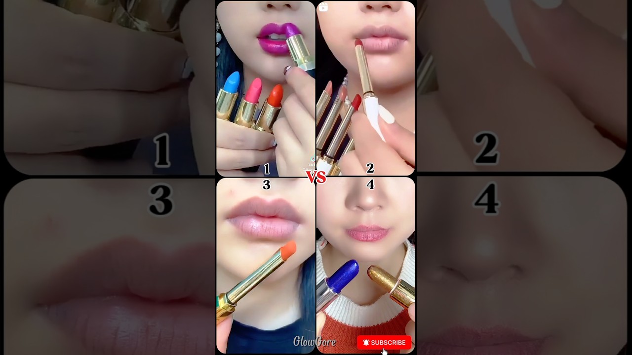Lipstick 💄 Lovers Which One Are You..? #shorts #glowgore #lipstick #lipsticklover #makeup #beauty