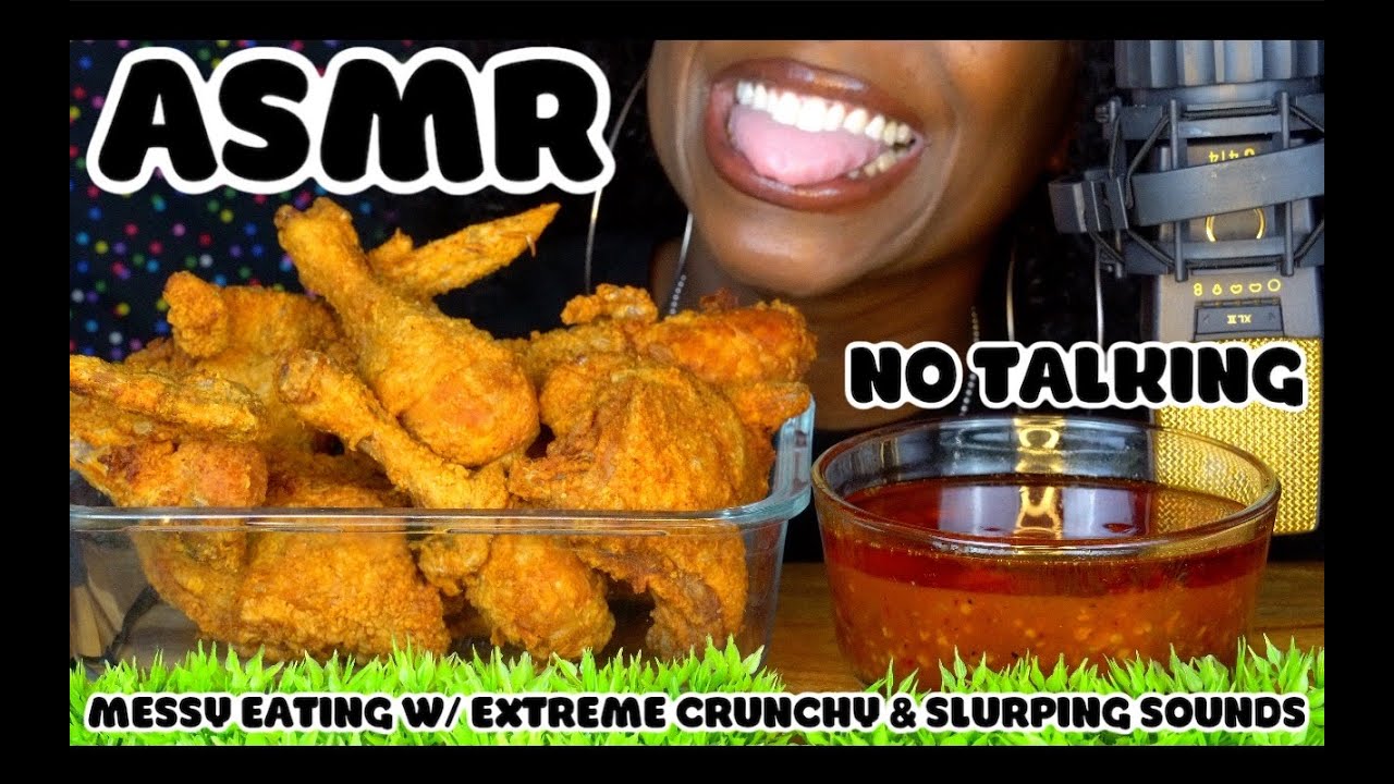 THE MOST GHETTO FRIED CHICKEN EATING ASMR EVER.!!! 😩  *NO TALKING*