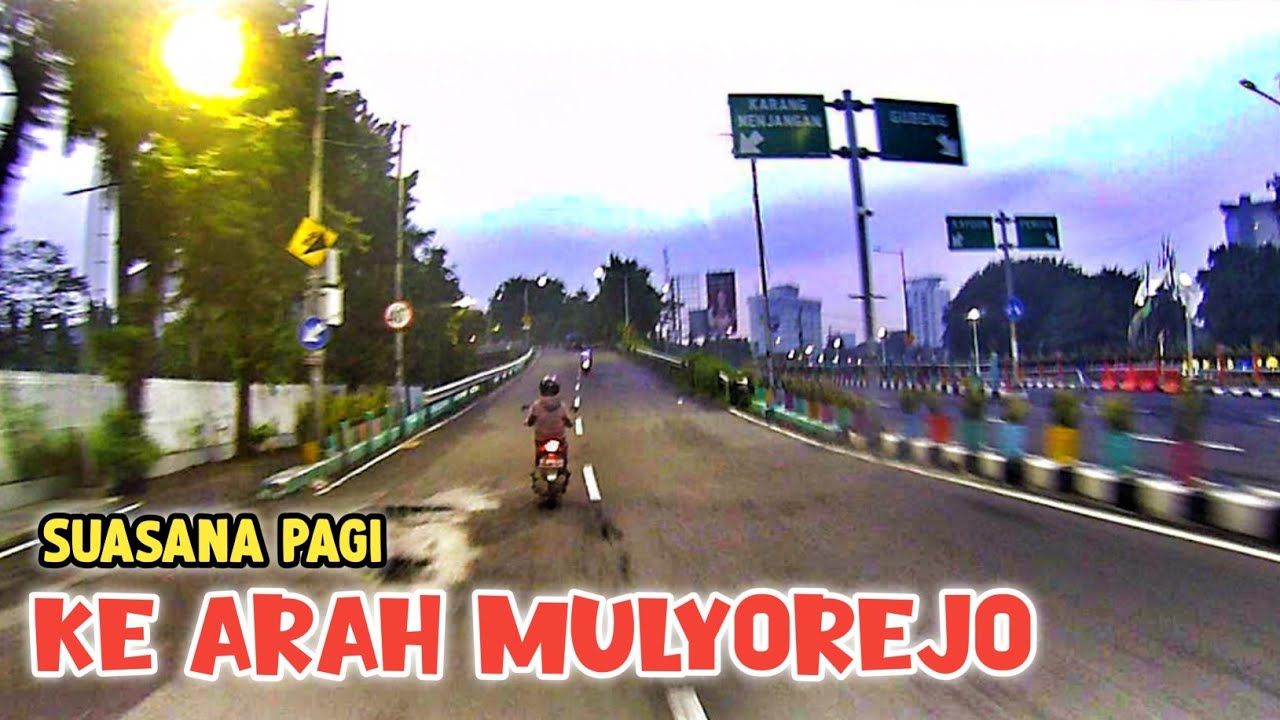 Suasana Pagi Hari Menuju Mulyorejo Surabaya