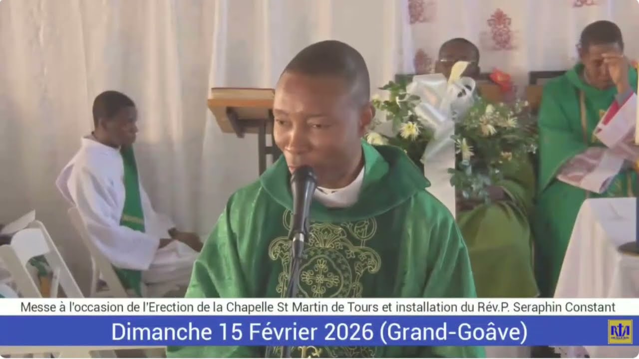 Homélie du Rév Père Francky Désir à l'occasion de l'érection de la Chapelle St Martin de Tours.