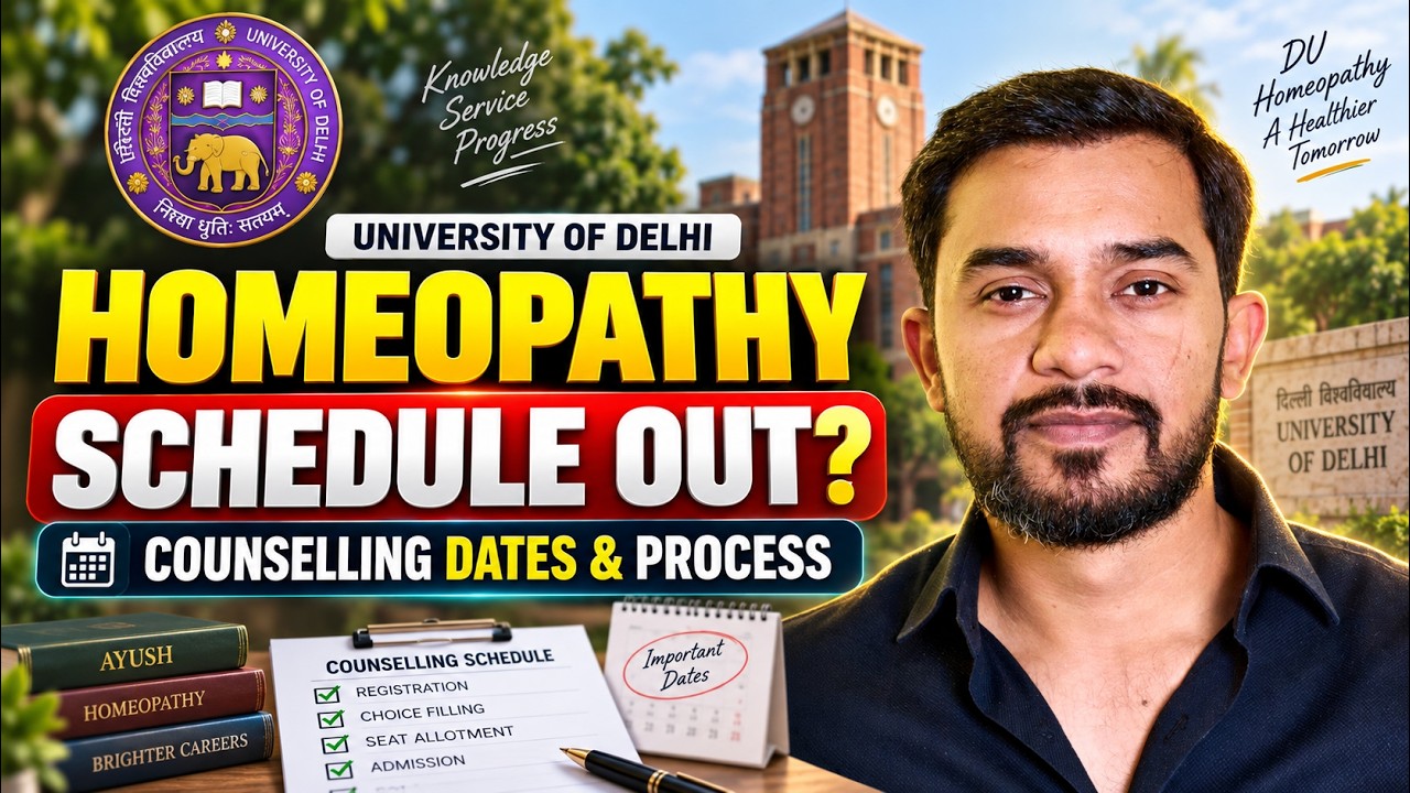 DELHI AYUSH COUNSELING SCHEDULE OUT ? BHMS COUNSELING