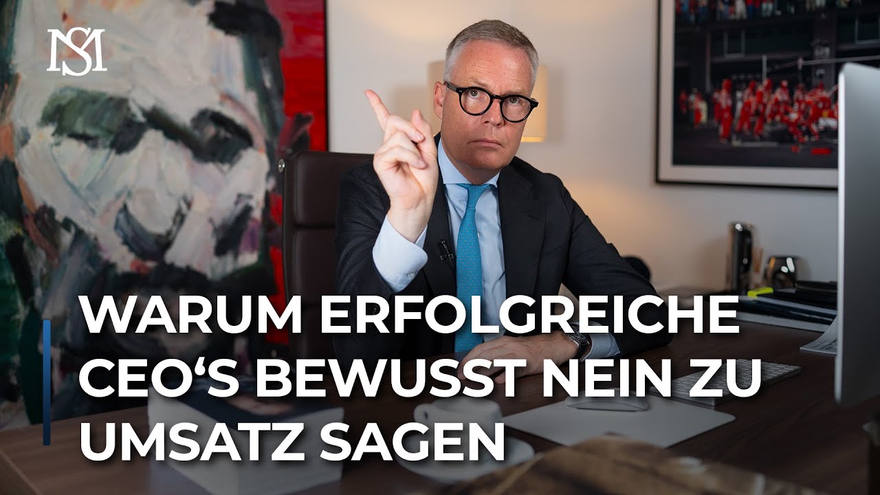 Wollen Sie ein erfolgreicher CEO sein? Dann sagen Sie nein zum Umsatz!