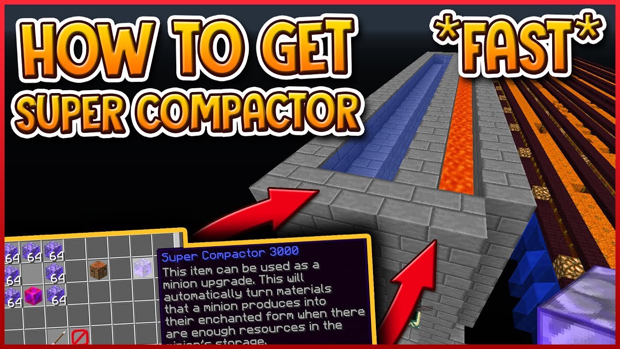 HYPIXEL SKYBLOCK | how to get SUPER COMPACTOR 3000 FAST!
