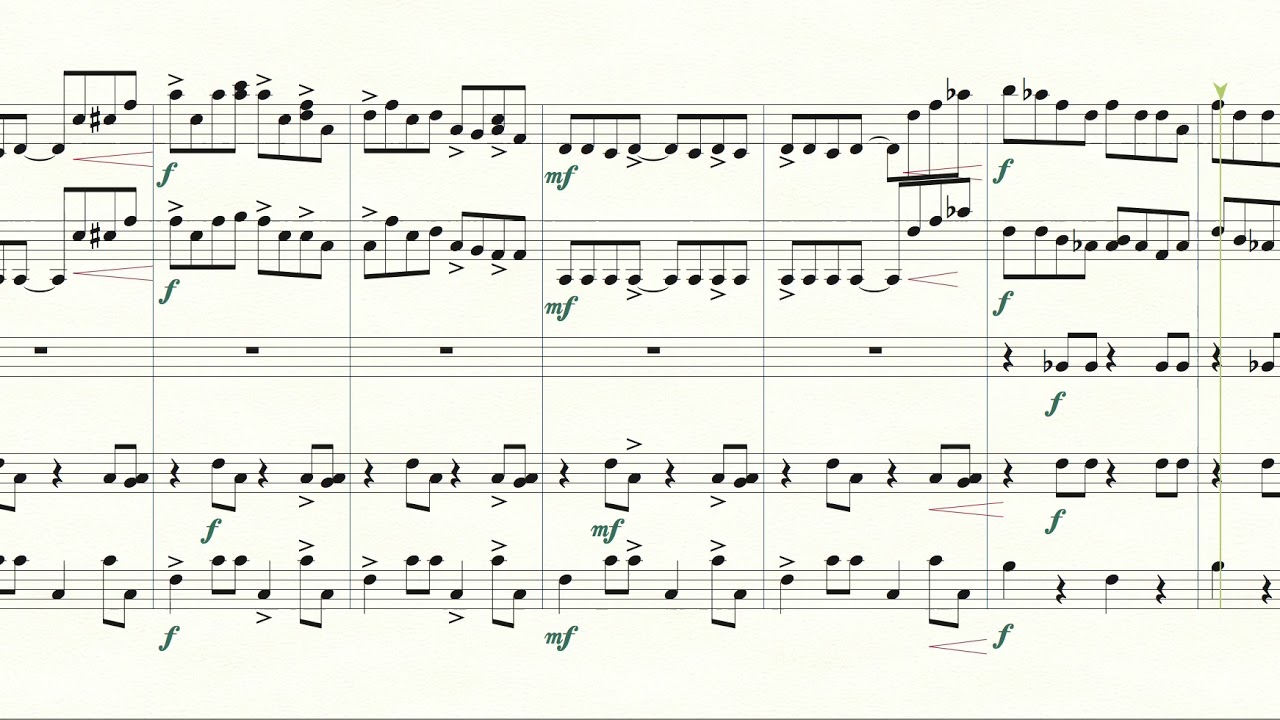 Honky tonk types No. 8 - String Quintet (jazz-pizzicato). Sheet Music